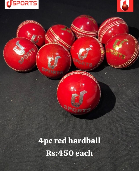 4pc Red hard Ball